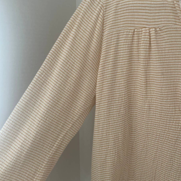 Dolan Anthropologie Striped Henley Top Women's Small - Picture 3 of 8